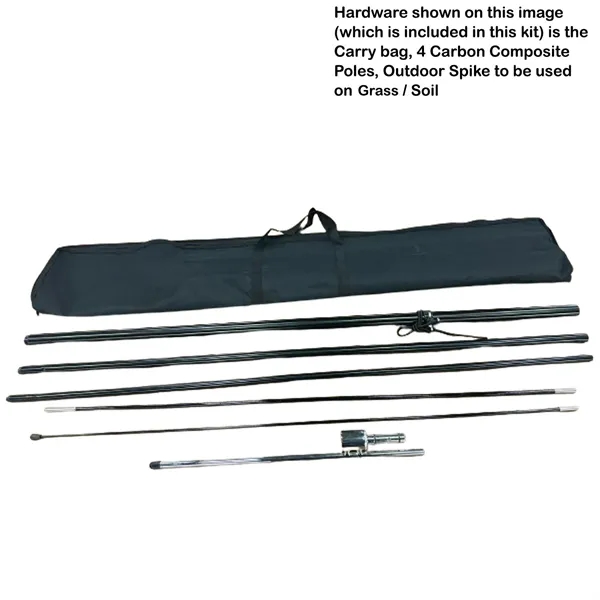 19' X-Large Flag Kit, Hardware included for Outdoor Use... from ASI 53509 FIEL-Fairdeal Import & Export / FIEL