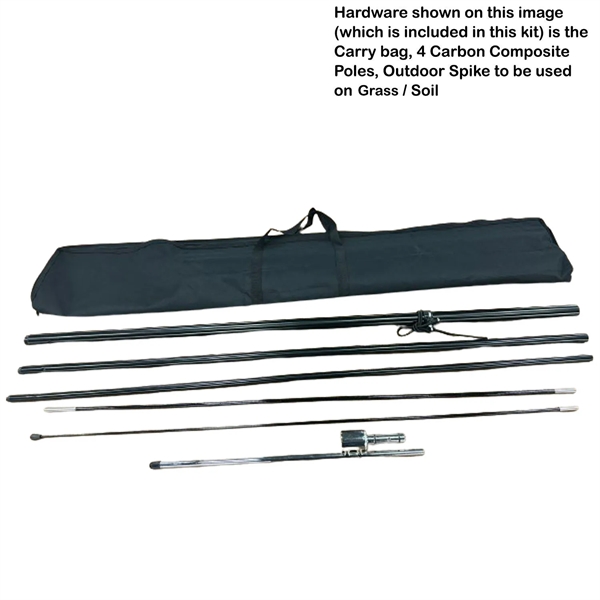 19' X-Large Feather Flag Kit, Full Color Graphics One Side, Outdoor... from ASI 53509 FIEL-Fairdeal Import & Export / FIEL