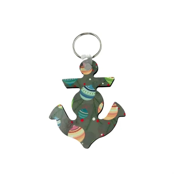 Anchor shaped MDF keychain plus free sublimation heat transfer printing in... from ASI 37218 Athena Promo (tm)