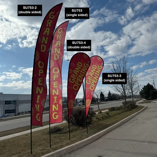 16' X-Large Tear Drop Flag Kit, Full Color Graphics Double Side,... from ASI 53509 FIEL-Fairdeal Import & Export / FIEL