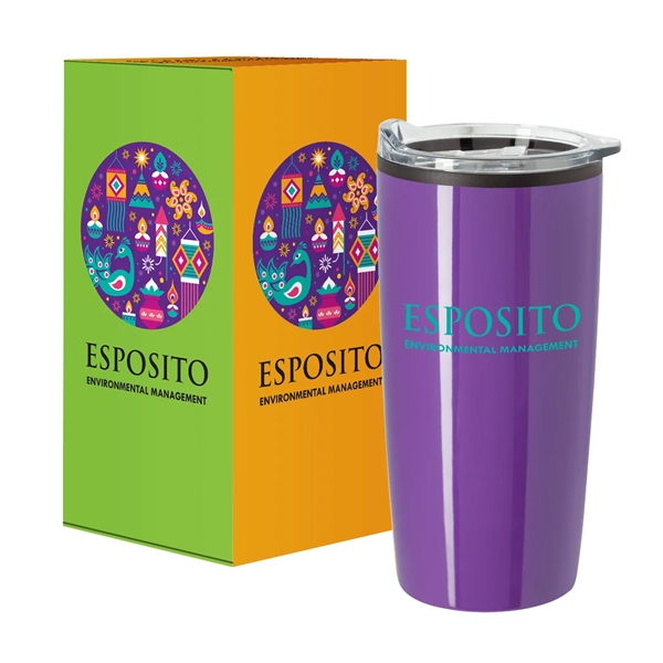 20 oz. BPA free tumbler with stainless steel outer and plastic... from ASI 61125 Hit Promotional Products / Hit®