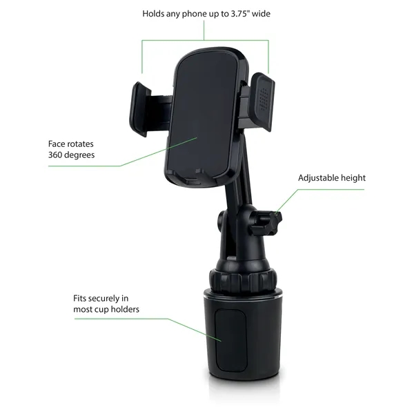 Car Cup Mount Phone Holder... from ASI 62192 Illinois Glove Co / IGC Promo