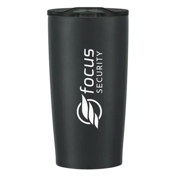 20 oz. stainless steel tumbler with double wall construction and snap-on,... from ASI 61125 Hit Promotional Products / Hit®