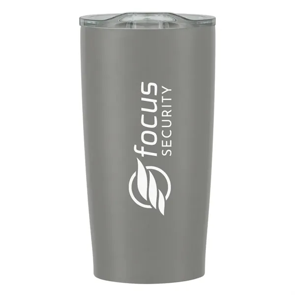 20 oz. stainless steel tumbler with double wall construction and snap-on,... from ASI 61125 Hit Promotional Products / Hit®
