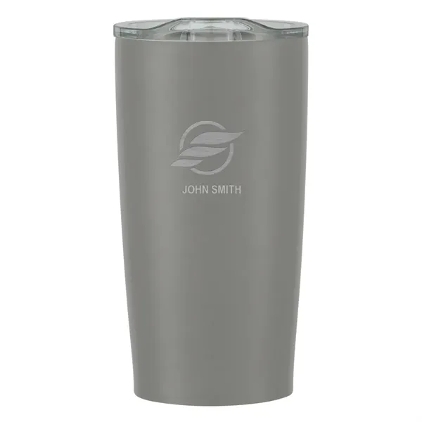 20 oz. stainless steel tumbler with double wall construction and snap-on,... from ASI 61125 Hit Promotional Products / Hit®