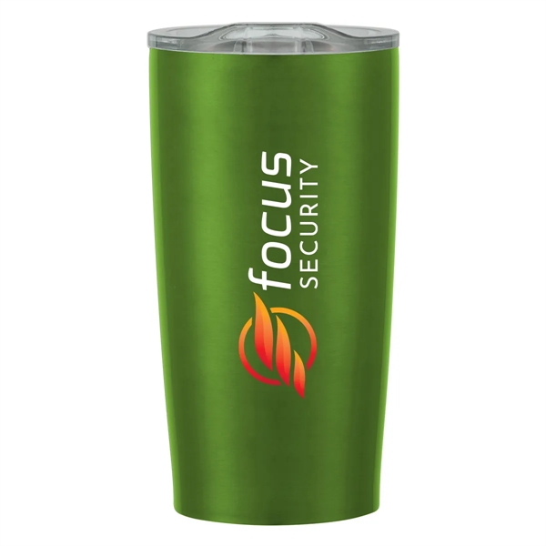 20 oz. stainless steel tumbler with double wall construction and snap-on,... from ASI 61125 Hit Promotional Products / Hit®