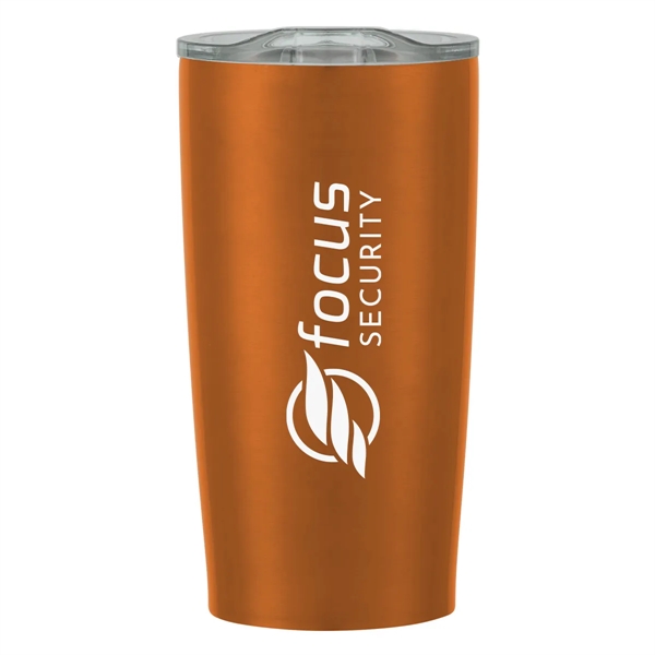20 oz. stainless steel tumbler with double wall construction and snap-on,... from ASI 61125 Hit Promotional Products / Hit®