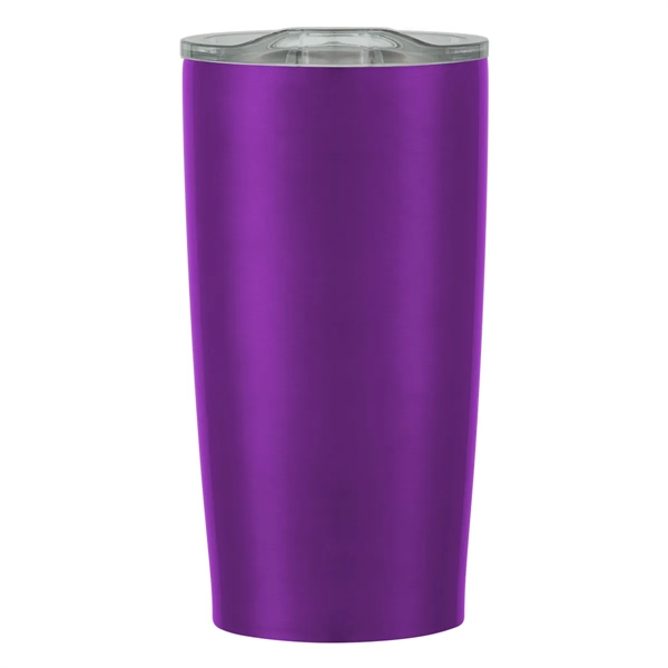 20 oz. stainless steel tumbler with double wall construction and snap-on,... from ASI 61125 Hit Promotional Products / Hit®