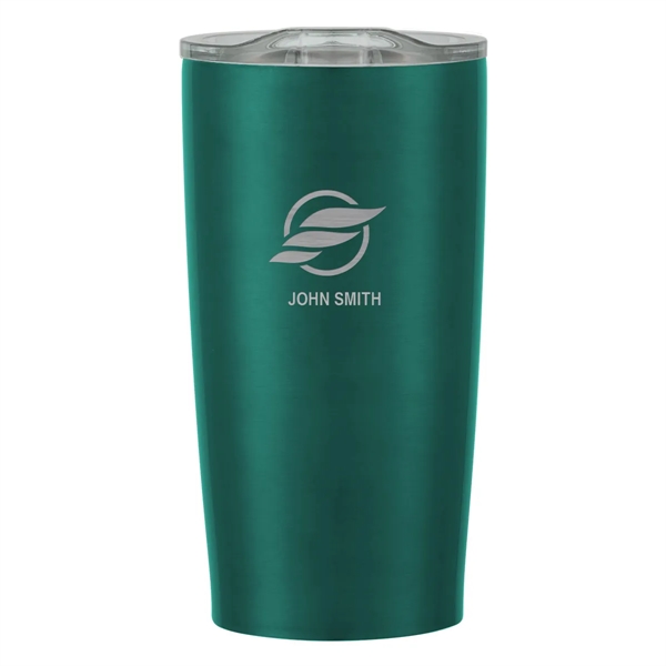 20 oz. stainless steel tumbler with double wall construction and snap-on,... from ASI 61125 Hit Promotional Products / Hit®
