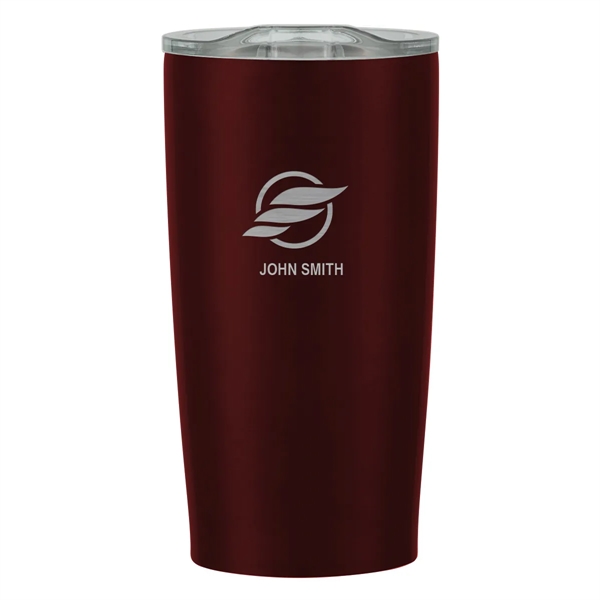 20 oz. stainless steel tumbler with double wall construction and snap-on,... from ASI 61125 Hit Promotional Products / Hit®