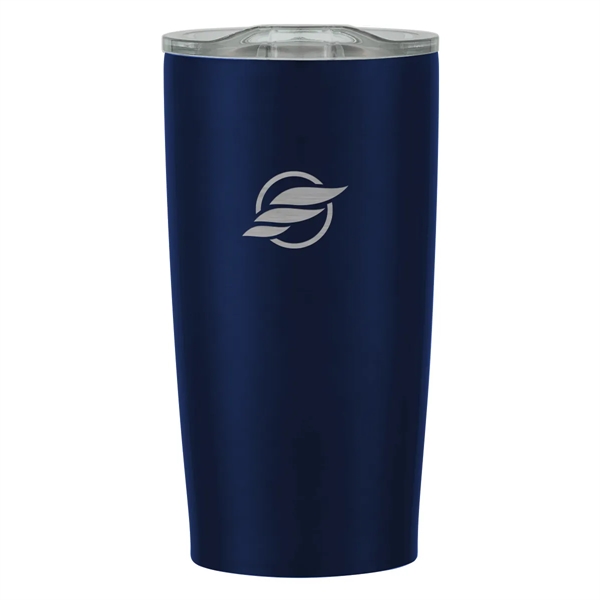 20 oz. stainless steel tumbler with double wall construction and snap-on,... from ASI 61125 Hit Promotional Products / Hit®