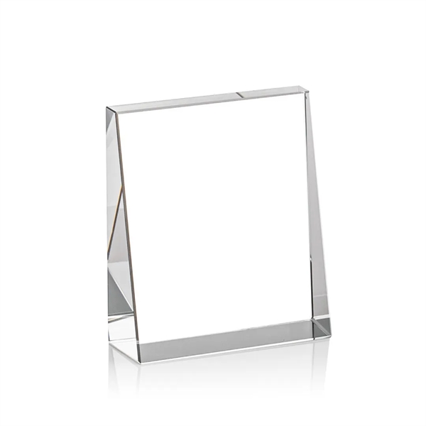 The bold Tweed award is a thick freestanding optical crystal award... from ASI 84592 St Regis Group / St Regis