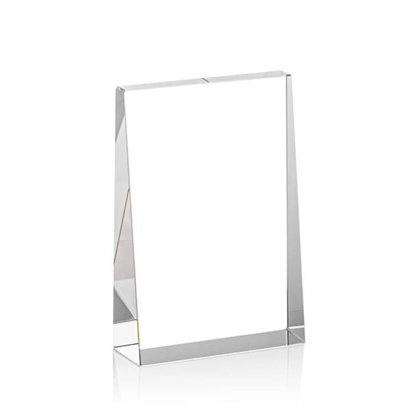 The bold Tweed award is a thick freestanding optical crystal award... from ASI 84592 St Regis Group / St Regis