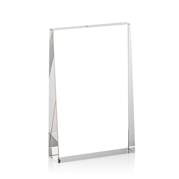 The bold Tweed award is a thick freestanding optical crystal award... from ASI 84592 St Regis Group / St Regis