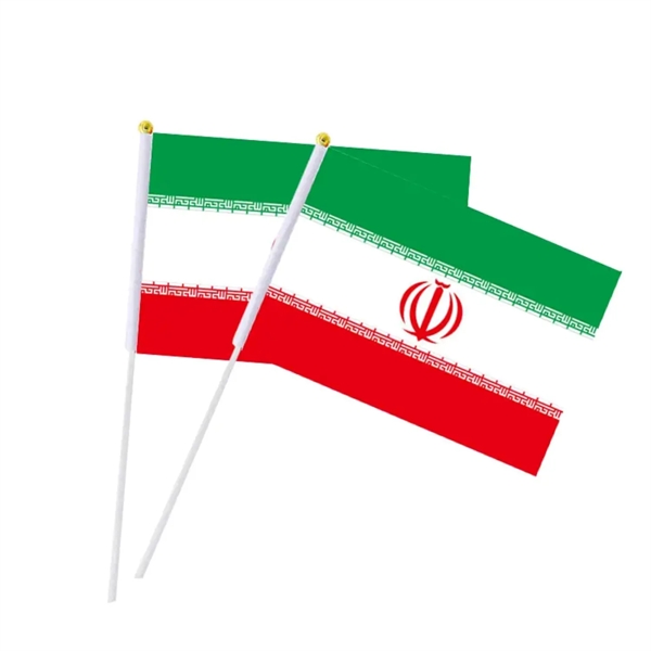 9" x 6" Hand waving flag banner plus full color digital... from ASI 37218 Athena Promo (tm)