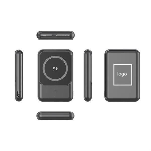 20W PD Magnetic wireless fast charging power bank - 5000 mAh... from ASI 37218 Athena Promo (tm)