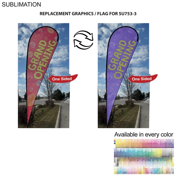 Replacement Flag for 16' X-Large Tear Drop Flag Kit, Full Color... from ASI 53509 FIEL-Fairdeal Import & Export / FIEL