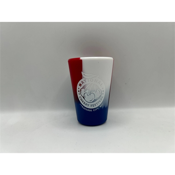 Unique shot glasses are filled with spirits, used as a leak-proof... from ASI 87306 Silipint, Inc.