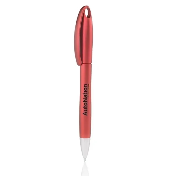 Plastic twist-action ballpoint pen with matte barrel in four color options.... from ASI 39552 BEL Promo