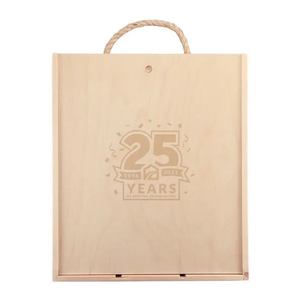 Gift set with a bottle of wine, two stemless wine glasses,... from ASI 30223 A Plus Wine Designs