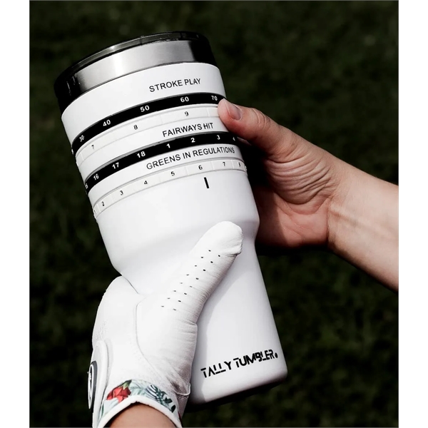 Tally Golf Stainless Steel Cup, 30 oz Leak Proof Lid, Double... from ASI 72657 Active Life Promo / Active Life Ingrain