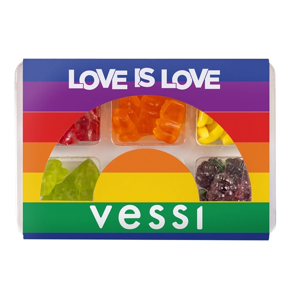 Pride Rainbow Die Cut Nested Candy Box... from ASI 44900 NC Custom (CI/Lanco) / Chocolate Inn