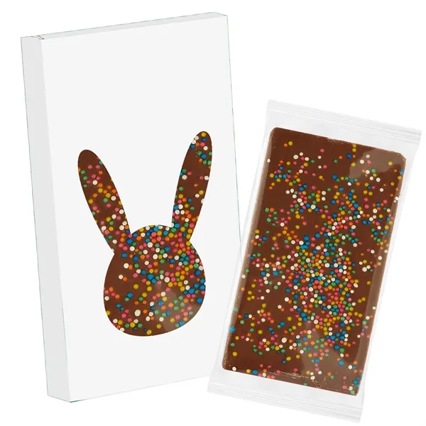 This 1 oz Belgian Milk Chocolate Bar is decorated with festive... from ASI 71685 Midnite Snax®