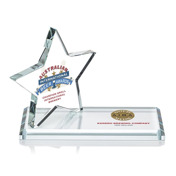 The Northam Star VividPrint™ Award features a sparkling 4.5" Starfire Crystal... from ASI 84592 St Regis Group / St Regis