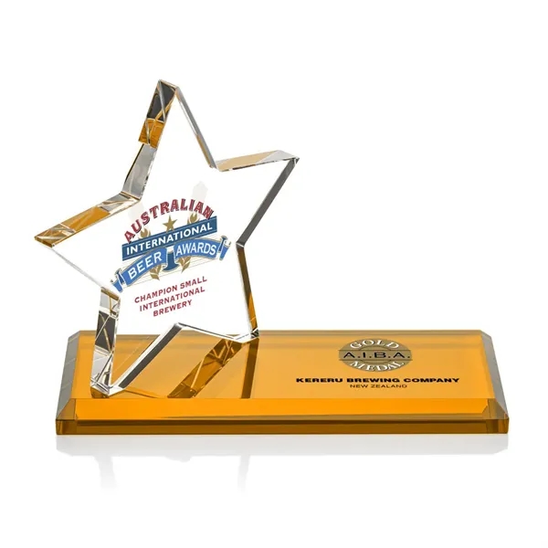 The Northam Star VividPrint™ Award features a sparkling 4.5" Starfire Crystal... from ASI 84592 St Regis Group / St Regis