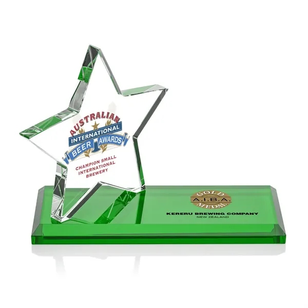 The Northam Star VividPrint™ Award features a sparkling 4.5" Starfire Crystal... from ASI 84592 St Regis Group / St Regis