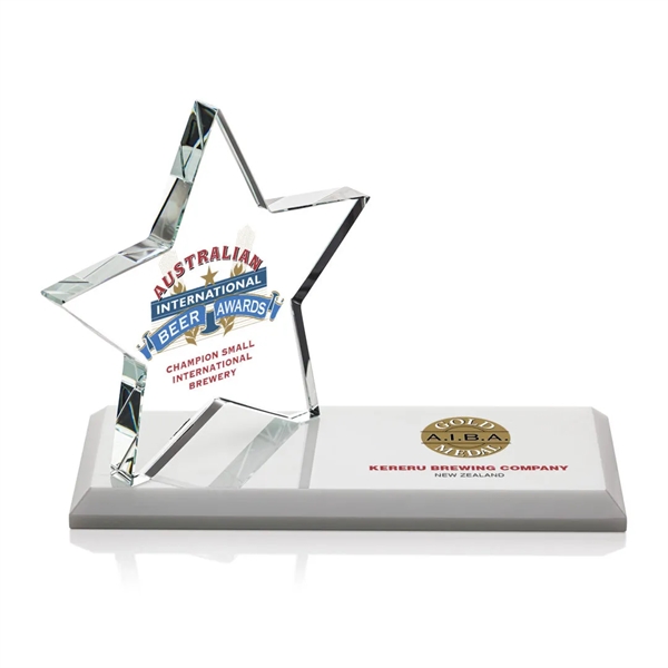The Northam Star VividPrint™ Award features a sparkling 4.5" Starfire Crystal... from ASI 84592 St Regis Group / St Regis