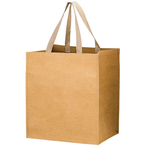 13" x 10" x 15" 250GSM Kraft paper grocery bag with... from ASI 35290 American Ad Bag Co
