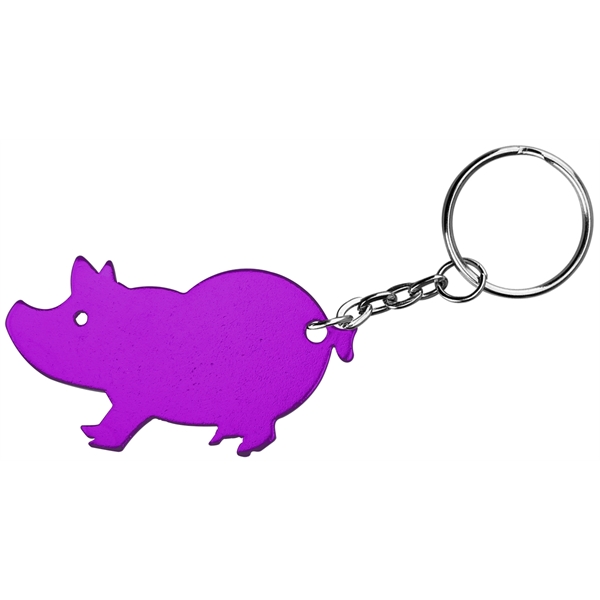 Jumbo size pig shape bottle opener with key chain.... from ASI 74585 Nu Promo International / Nu Promo Line