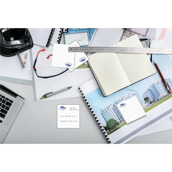 2 3/4" x 3" custom printed notepad with 25 self-adhesive sheets.... from ASI 91240 3M/Promotional Markets Dept