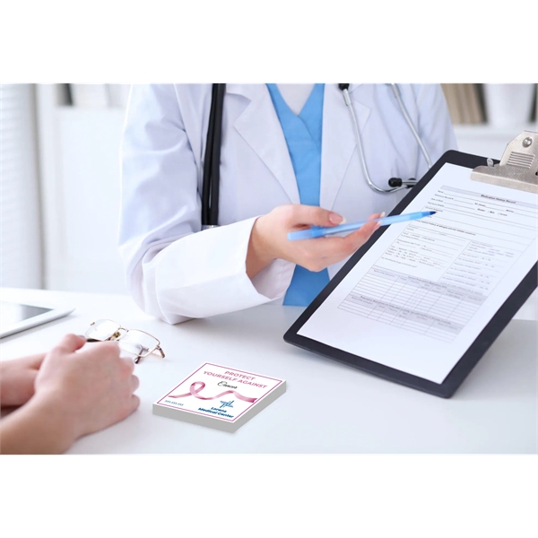 3" x 3" custom printed notepad with 25 or 50 white... from ASI 91240 3M/Promotional Markets Dept