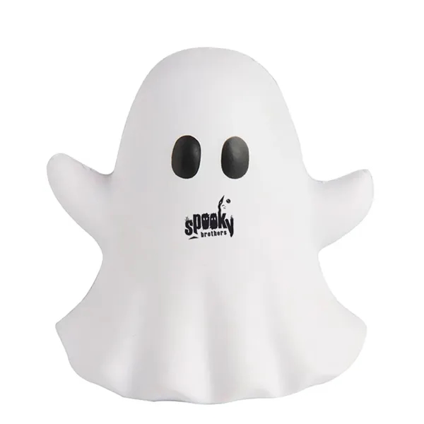 3.25" x 3" ghost emoji stress reliever made of polyurethane foam.... from ASI 34415 Alpi International LTD