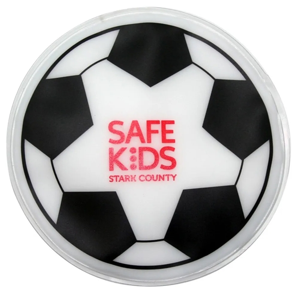 Soccer ball cold pack filled with cool soothing gel.... from ASI 34415 Alpi International LTD
