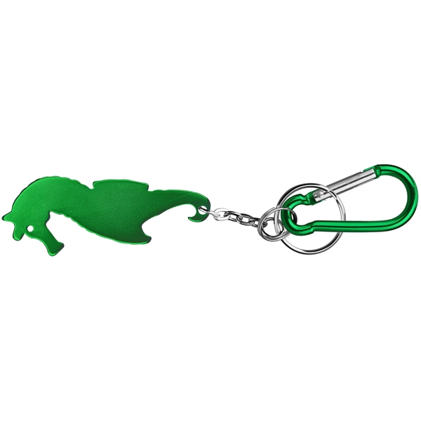 Seahorse shape bottle opener with key chain.... from ASI 74585 Nu Promo International / Nu Promo Line