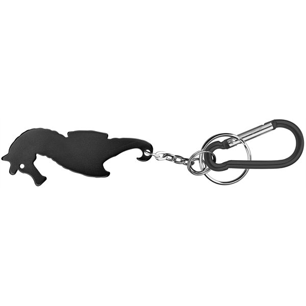 Seahorse shape bottle opener with key chain.... from ASI 74585 Nu Promo International / Nu Promo Line