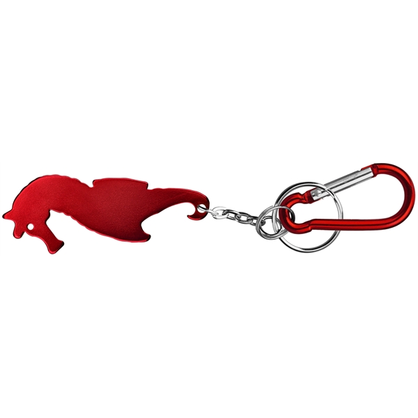 Seahorse shape bottle opener with key chain.... from ASI 74585 Nu Promo International / Nu Promo Line