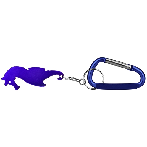 Seahorse shape bottle opener with key chain.... from ASI 74585 Nu Promo International / Nu Promo Line