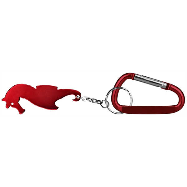 Seahorse shape bottle opener with key chain.... from ASI 74585 Nu Promo International / Nu Promo Line