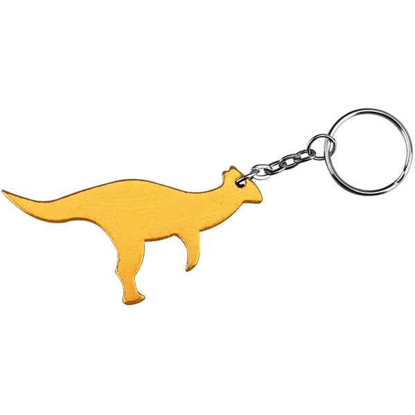 Dinosaur / kangaroo aluminum bottle opener with key chain.... from ASI 74585 Nu Promo International / Nu Promo Line