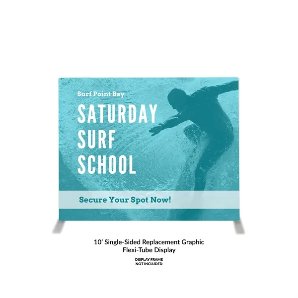 10ft x 90"H Flexi Tube Replacement Image, Fully Dye Sublimated -... from ASI 94105 Visual Textile Resource