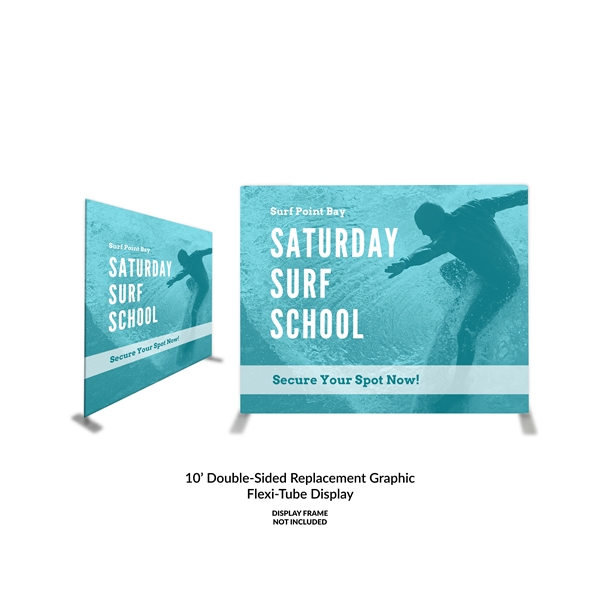10ft x 90"H Flexi Tube Replacement Image, Fully Dye Sublimated -... from ASI 94105 Visual Textile Resource
