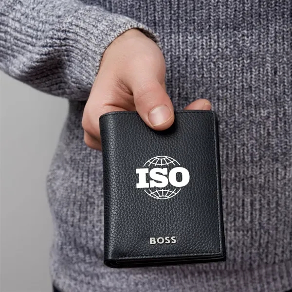 The Hugo Boss® Classic Grained Trifold Card is characterized by carefully... from ASI 84592 St Regis Group