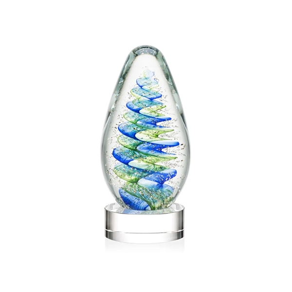 Elevate your recognition with our breathtaking blue and green swirl design... from ASI 84592 St Regis Group / St Regis