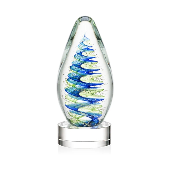 Elevate your recognition with our breathtaking blue and green swirl design... from ASI 84592 St Regis Group / St Regis