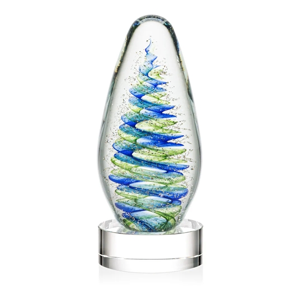 Elevate your recognition with our breathtaking blue and green swirl design... from ASI 84592 St Regis Group / St Regis