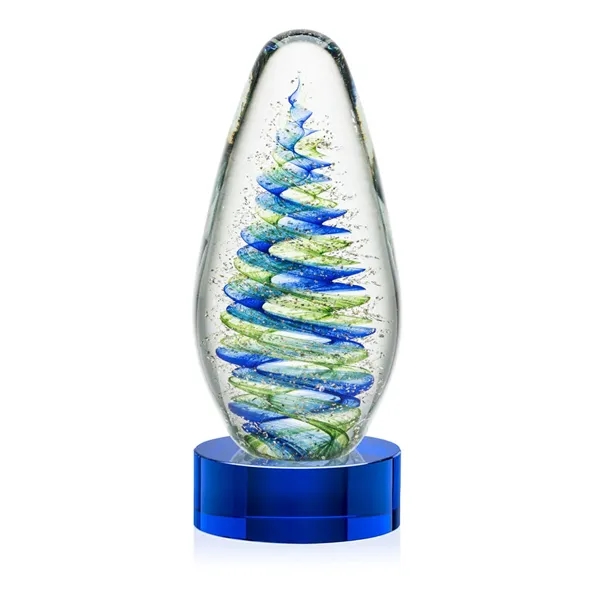 Elevate your recognition with our breathtaking blue and green swirl design... from ASI 84592 St Regis Group / St Regis